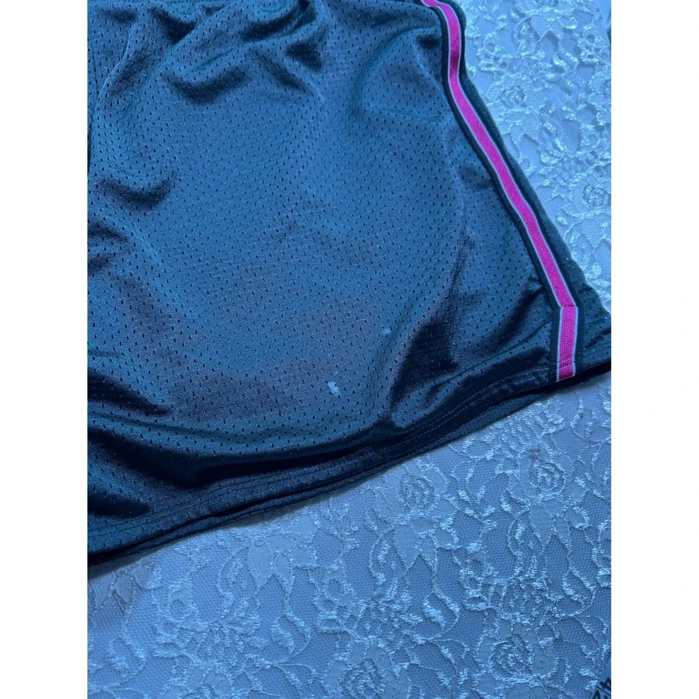 VTG Y2K Nike Dri-FIT Mesh Athletic Shorts Gray Pink M Gorpcore Gym Running 2000s